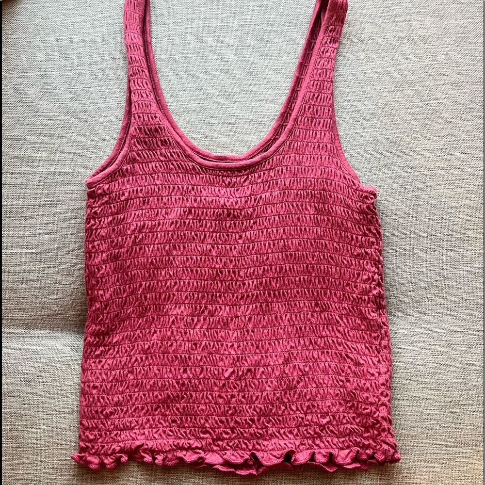Pink Aero Sabrina Carpenter tank slightly cropped